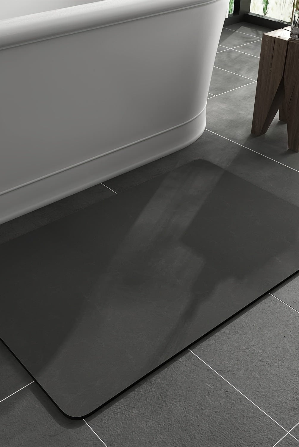 Absorbent Non-Slip Bath Mat – Quick-Dry Diatomaceous Bathroom Floor Mat 1