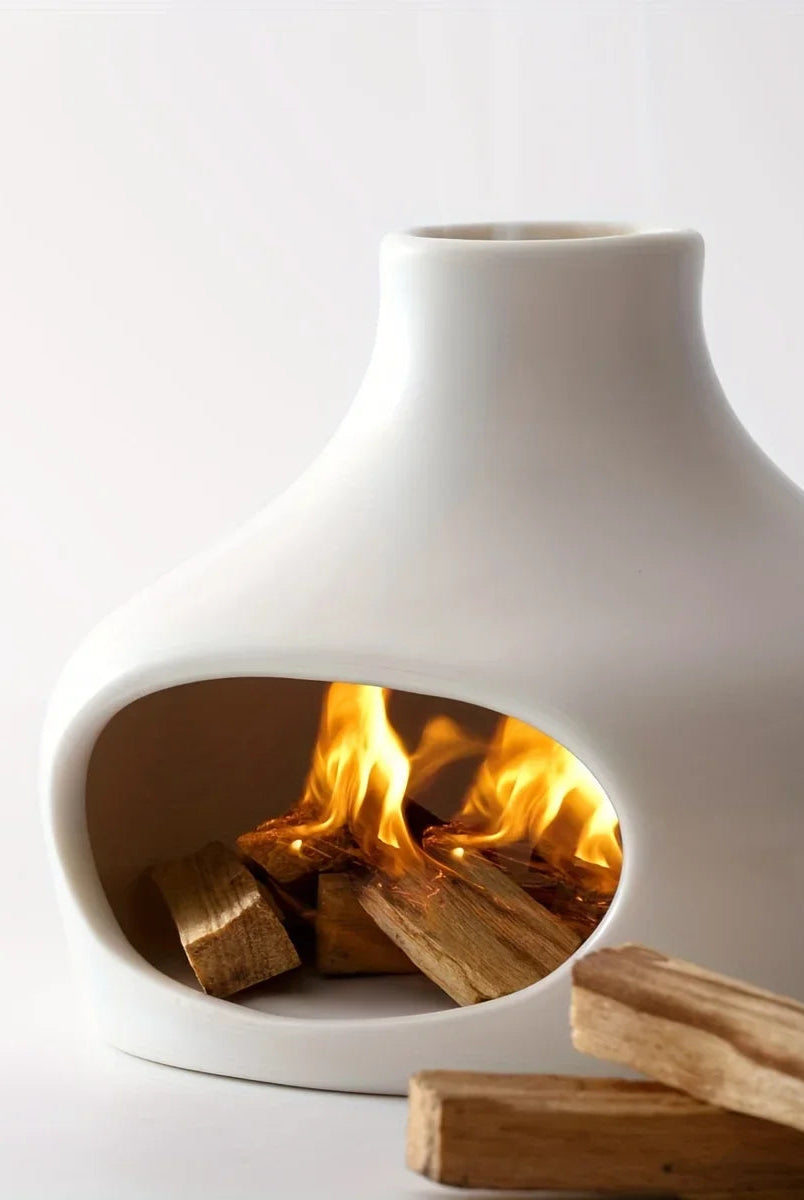 Ceramic Mini Fireplace for Meditation and Home Decor – Chimney-Style Smoke Burner, Elegant Heat-Safe Design 1