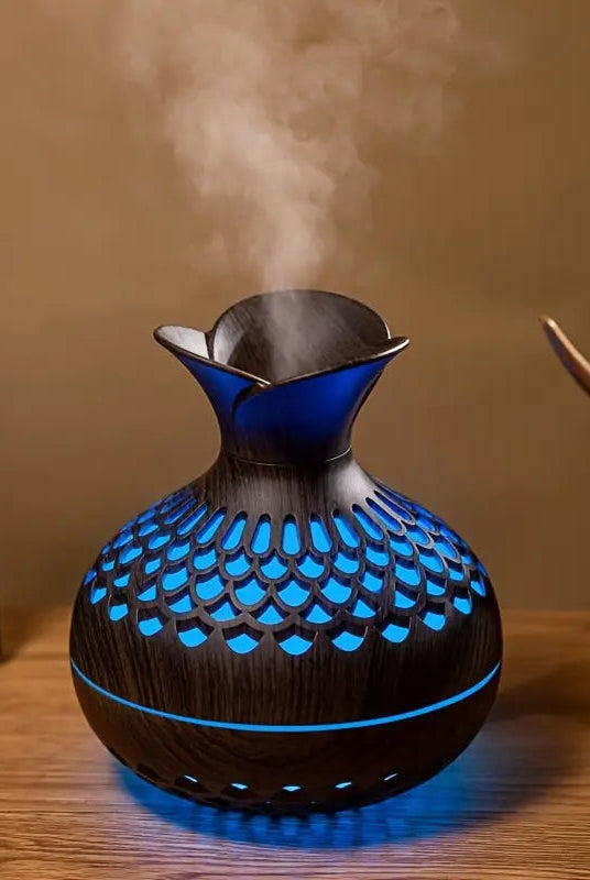 Elegant Ultrasonic Aroma Diffuser with 300ml Reservoir and LED Night Light – Electric Diffuser for Essential Oils and Aromatherapy 1