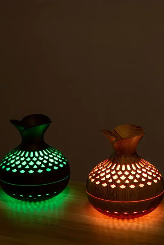 Elegant Ultrasonic Aroma Diffuser with 300ml Reservoir and LED Night Light – Electric Diffuser for Essential Oils and Aromatherapy 2