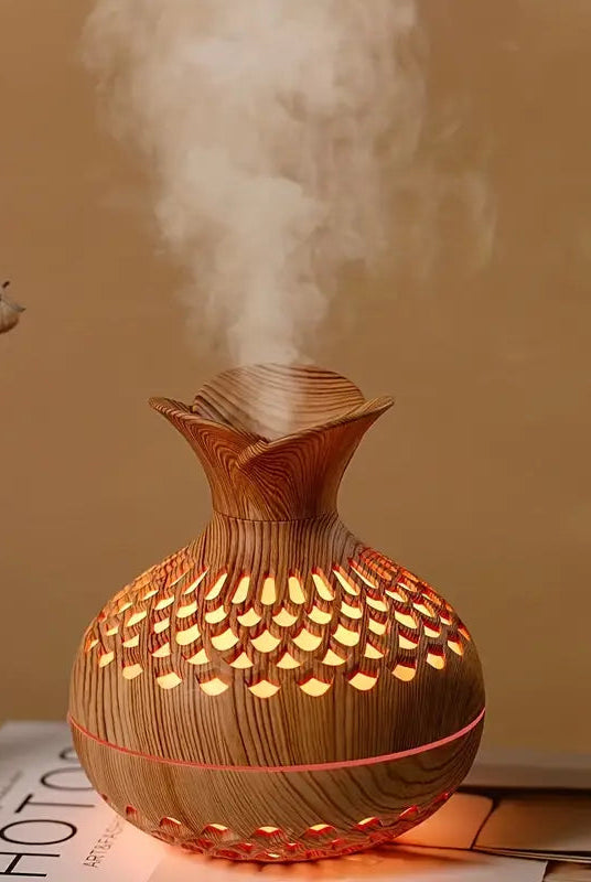 Elegant Ultrasonic Aroma Diffuser with 300ml Reservoir and LED Night Light – Electric Diffuser for Essential Oils and Aromatherapy 4