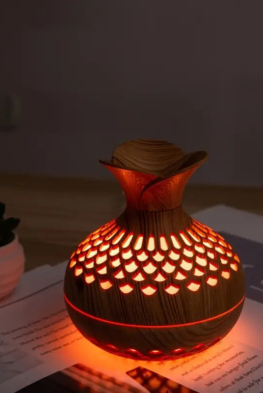 Elegant Ultrasonic Aroma Diffuser with 300ml Reservoir and LED Night Light – Electric Diffuser for Essential Oils and Aromatherapy 6