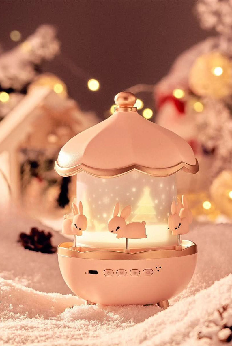 Enchanted Star Projector Night Light with 12 Image Templates, Adjustable Brightness, 360° Rotation, and Built-in Music Function 6