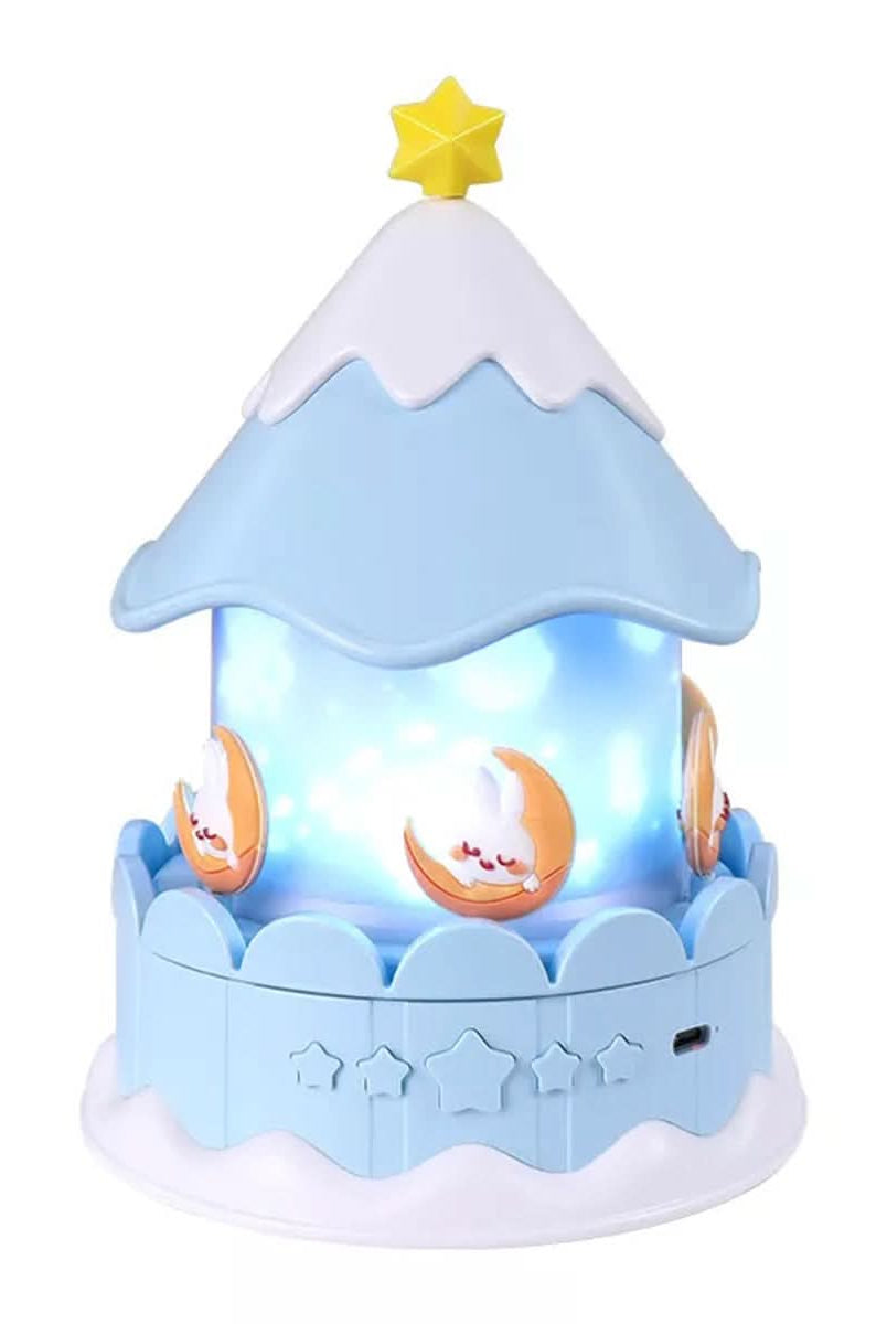 Enchanted Star Projector Night Light with 12 Image Templates, Adjustable Brightness, 360° Rotation, and Built-in Music Function 8