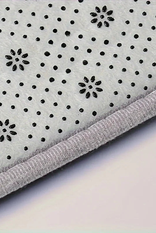 L-Shaped Anti-Fatigue Kitchen Mat with Non-Slip Backing – Soft Flannel, Washable and Highly Absorbent Kitchen Rug 2