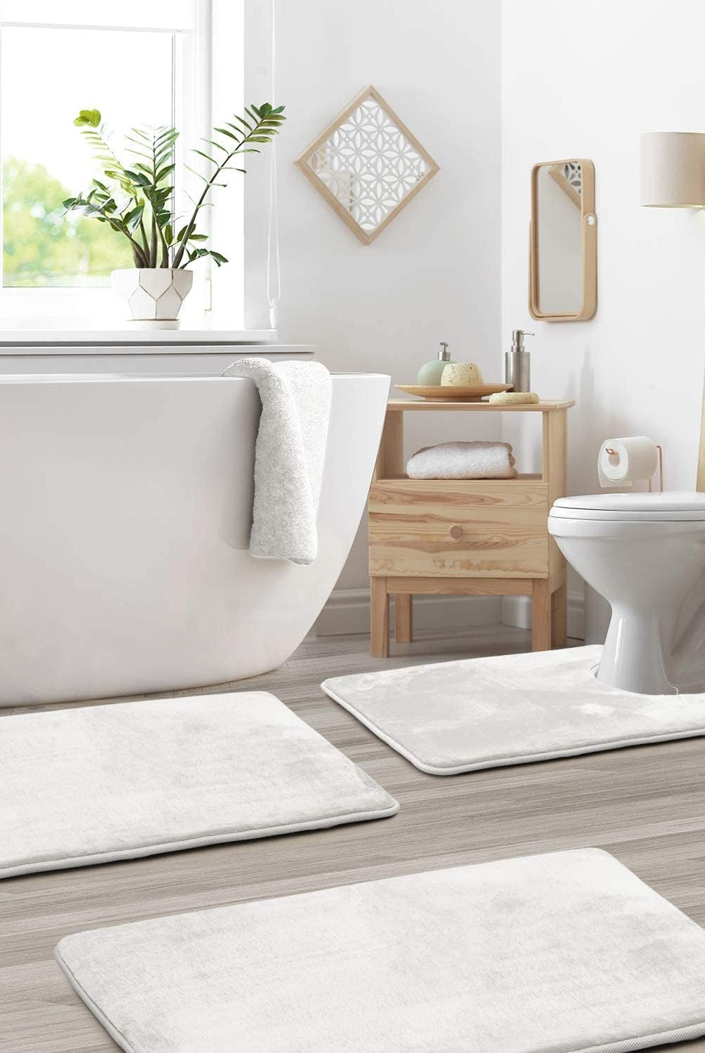 Memory Foam Non-Slip Bath Mat Set of 3 – Soft, Absorbent Bathroom Rugs for Ultimate Comfort 6