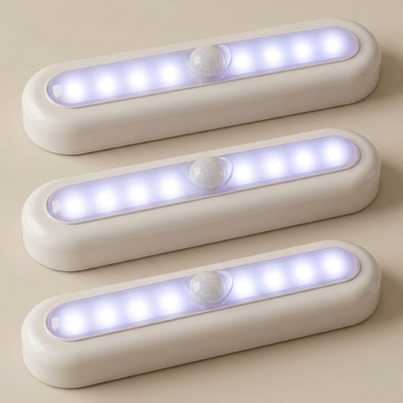 Motion Sensor Lights - Wireless Convenience with 80 Lumens & 16ft Range 00