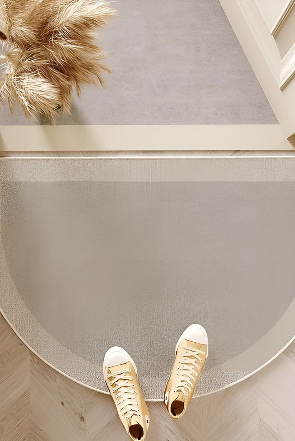 Semicircle Doormat – Non-Slip Outdoor Mat, Dirt-Repellent Welcome Mat for Indoor/Outdoor Use, Modern Design 7