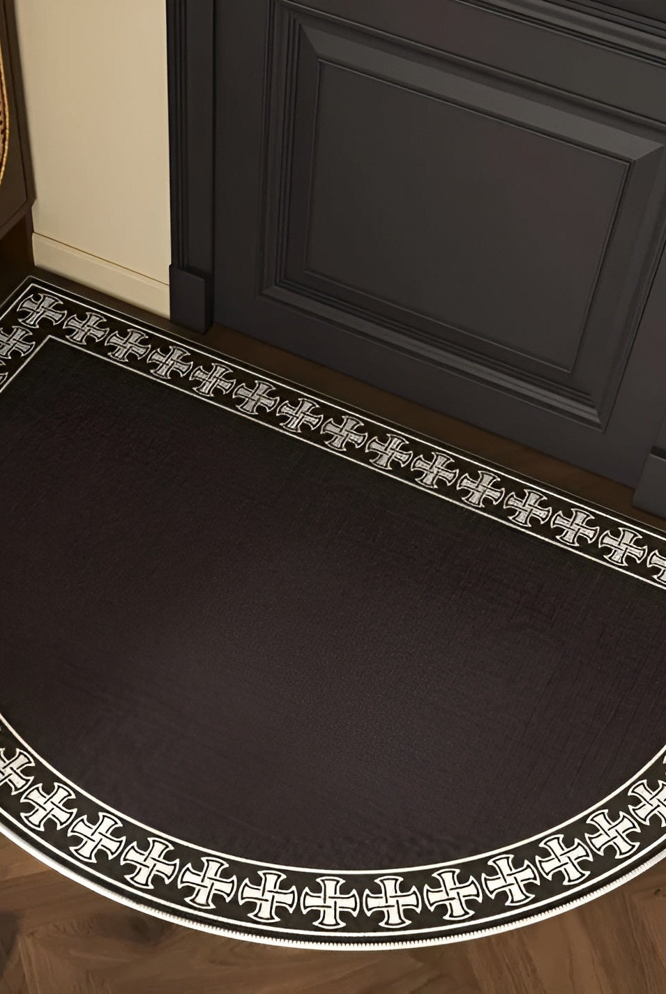 Semicircle Doormat – Non-Slip Outdoor Mat, Dirt-Repellent Welcome Mat for Indoor/Outdoor Use, Modern Design 9