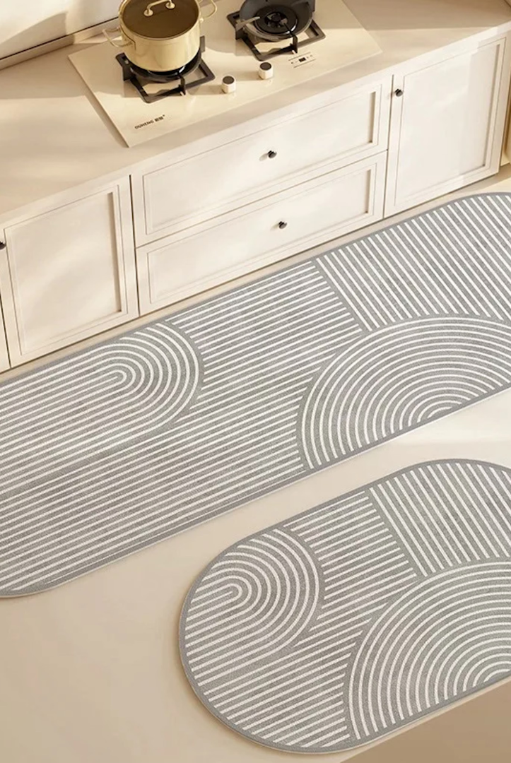 Ultra-Absorbent Anti-Slip Kitchen Floor Mat Ð Striped Design for Spill Protection 2