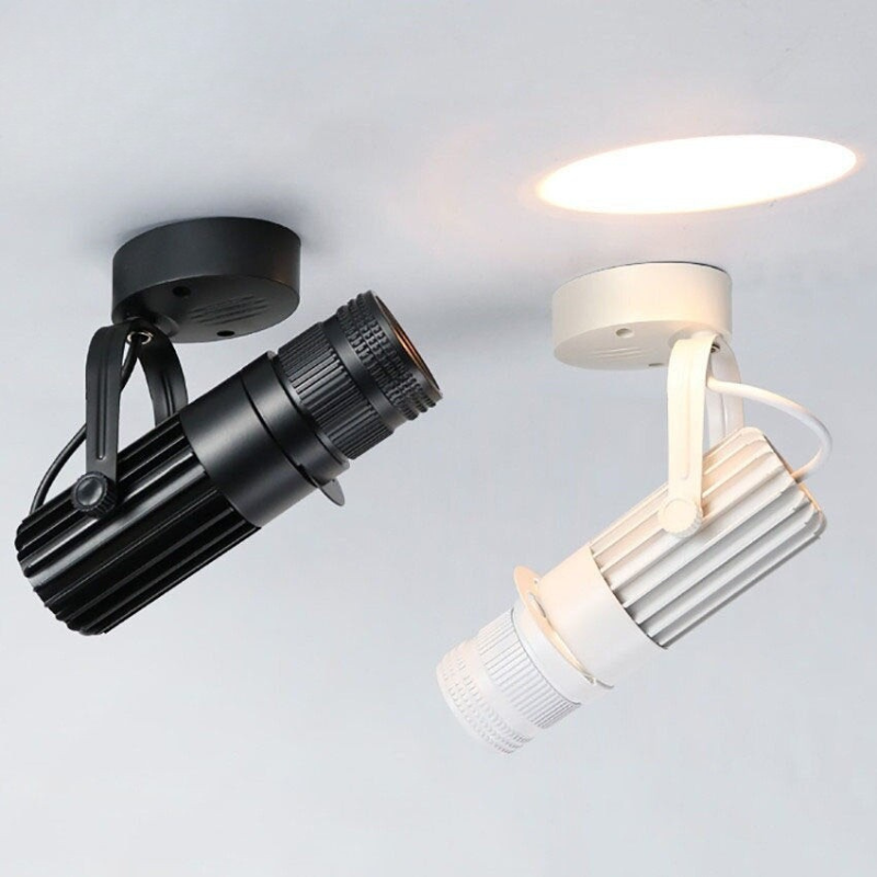 LED Ceiling Spotlight Adjustable Aluminum Brushed Nickel Finish