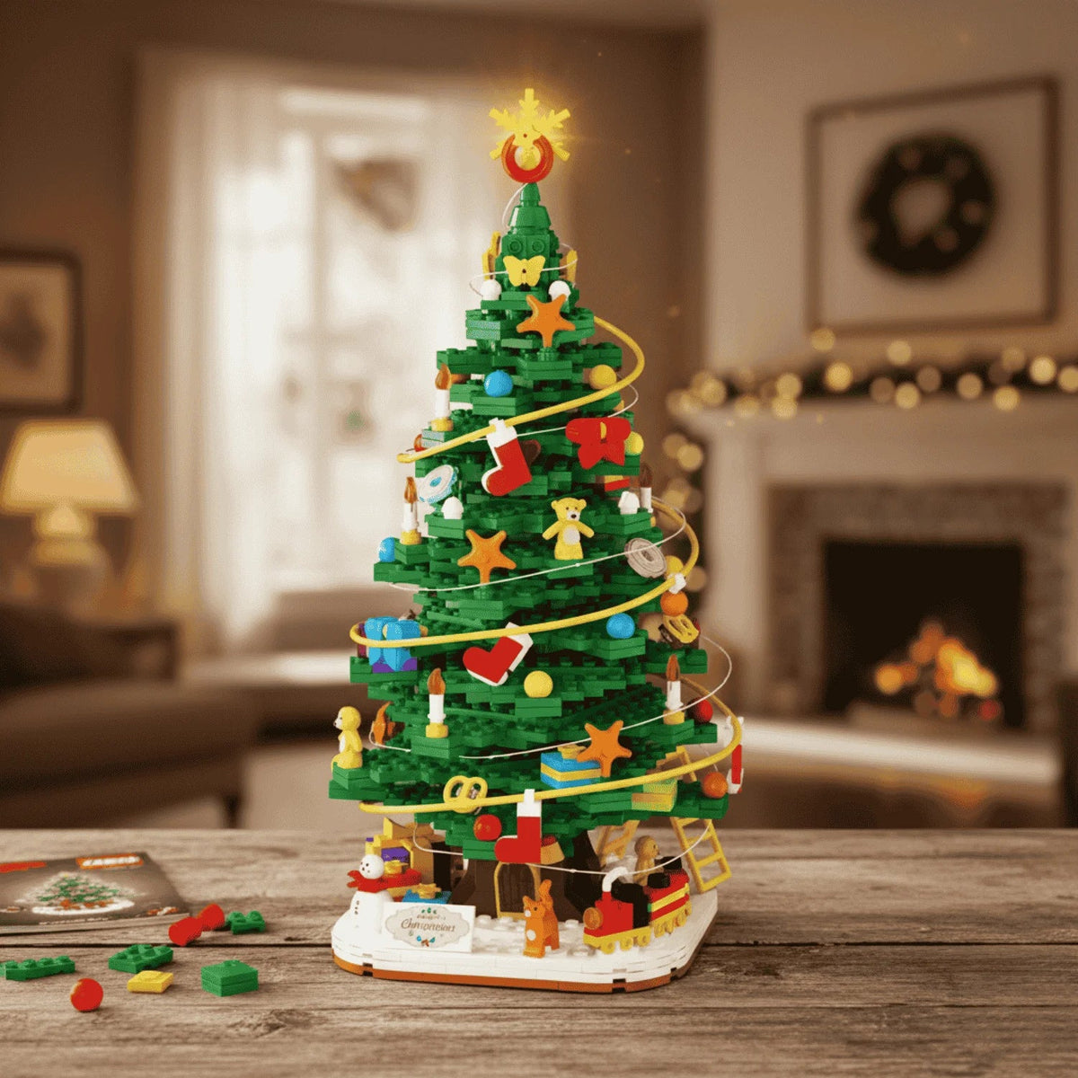 1102-Piece Christmas Advent Calendar Building Block Set with 24 Numbered Boxes for Holiday Countdown 0