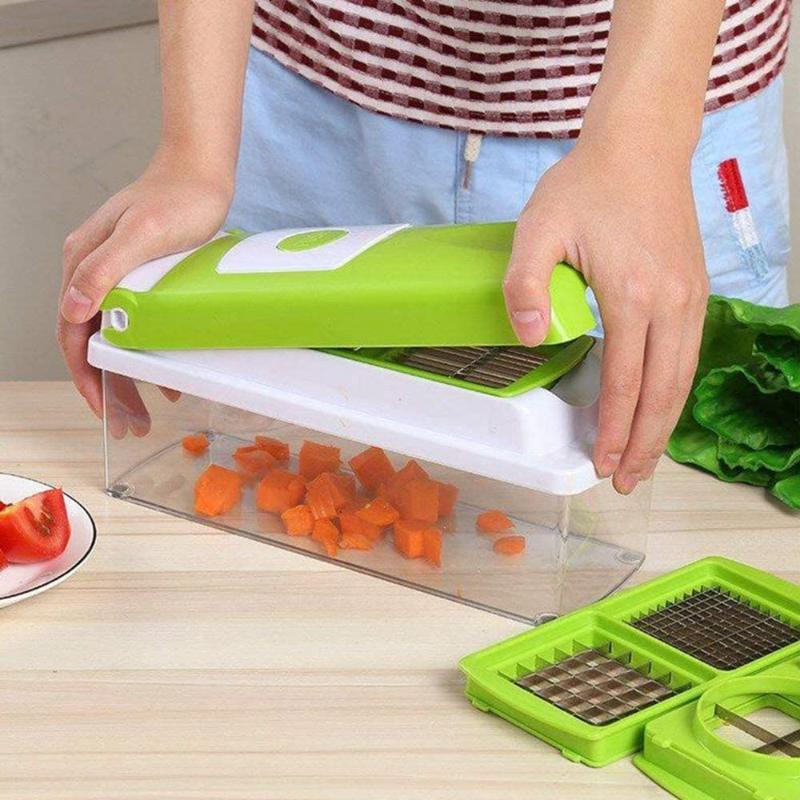 12-in-1 Vegetable Slicer - Versatile, Safe, Space-Saving Cutter 2