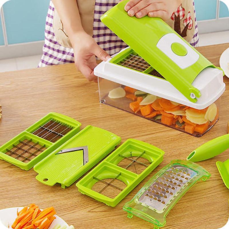 12-in-1 Vegetable Slicer - Versatile, Safe, Space-Saving Cutter 5
