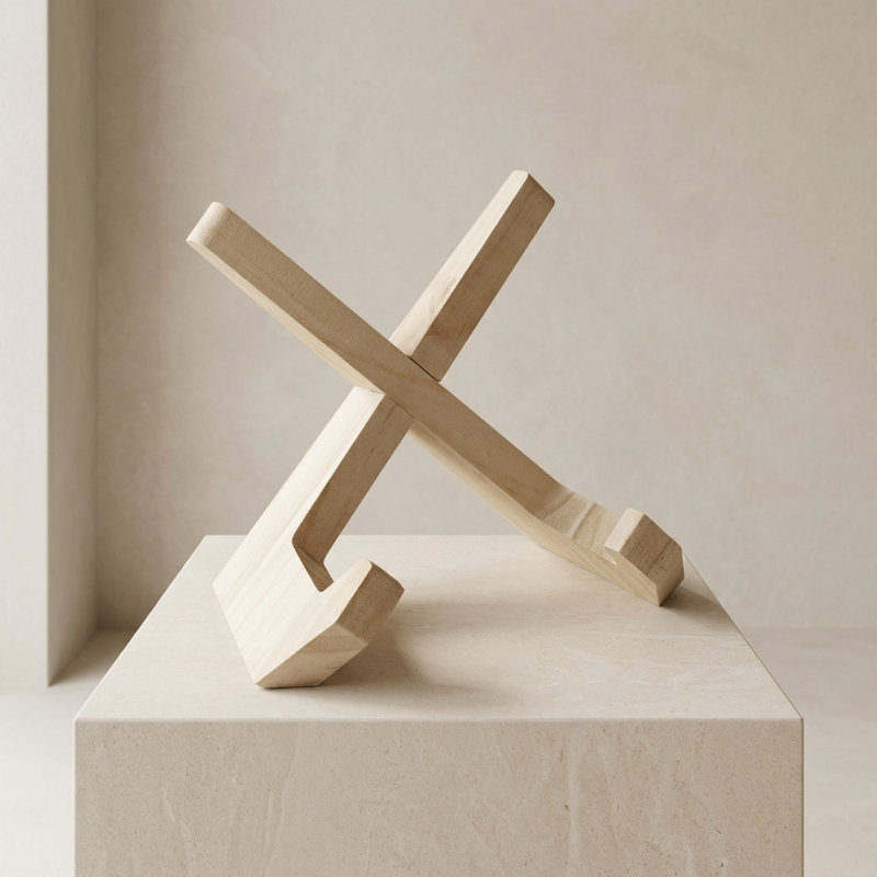 Wooden Reading Stand Pine Wood Desktop Book Holder
