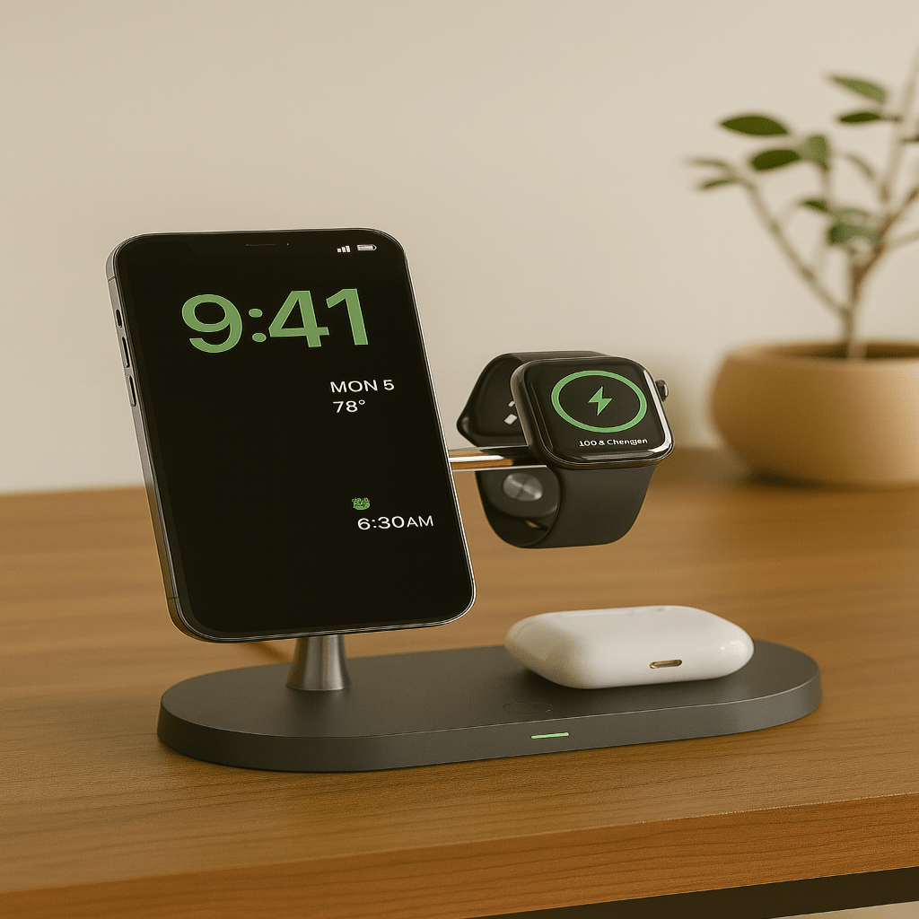 3-in-1 MagSafe Charging Station - Fast Charge for iPhone, Watch, AirPods 2