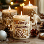 3D Christmas Candle Mold - Create Unique Festive Designs with Silicone Molds 1