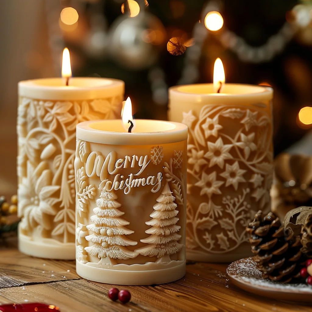3D Christmas Candle Mold - Create Unique Festive Designs with Silicone Molds 2