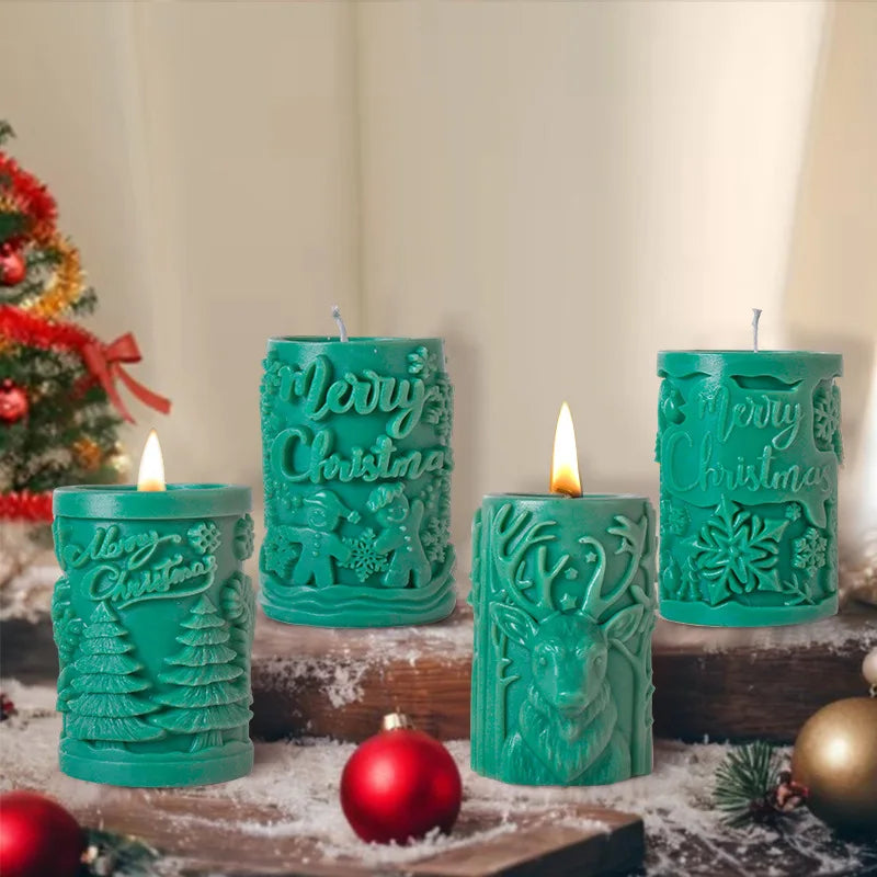 3D Christmas Candle Mold - Create Unique Festive Designs with Silicone Molds 4