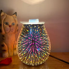 3D Glass LED Aroma Diffuser - Best Essential Oil Diffuser for Relaxation 0