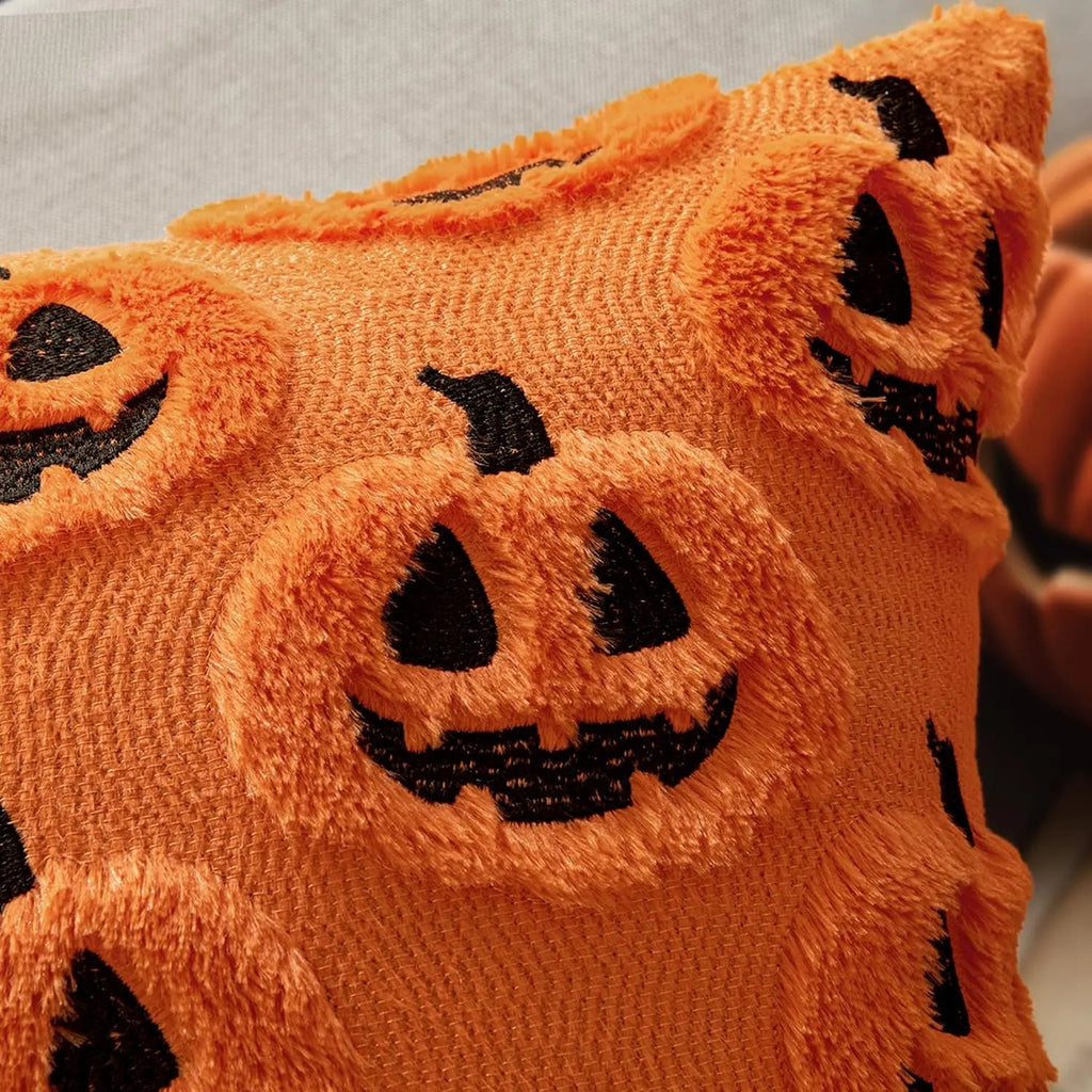3D Halloween Throw Pillows - Soft Plush Covers for Cozy Decor 18x18 7