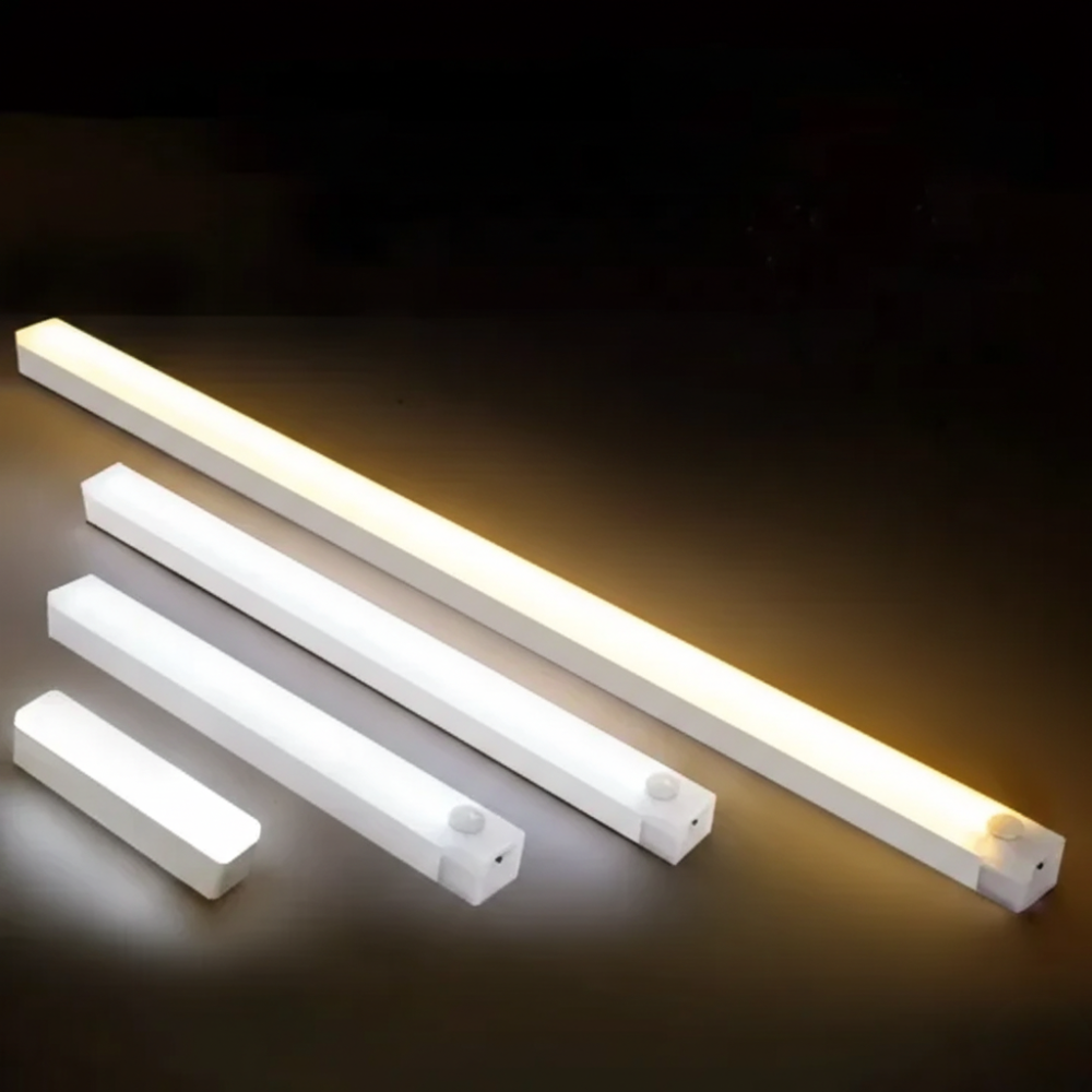 Set of LED light bars on a dark background