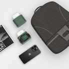 4-in-1 Fast Wireless Charger Station with Alarm Clock and Adjustable Lamp for Multiple Devices 4