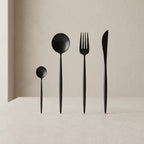 4 Piece Cutlery Set 304 Stainless Steel Brushed Matte Finish 1