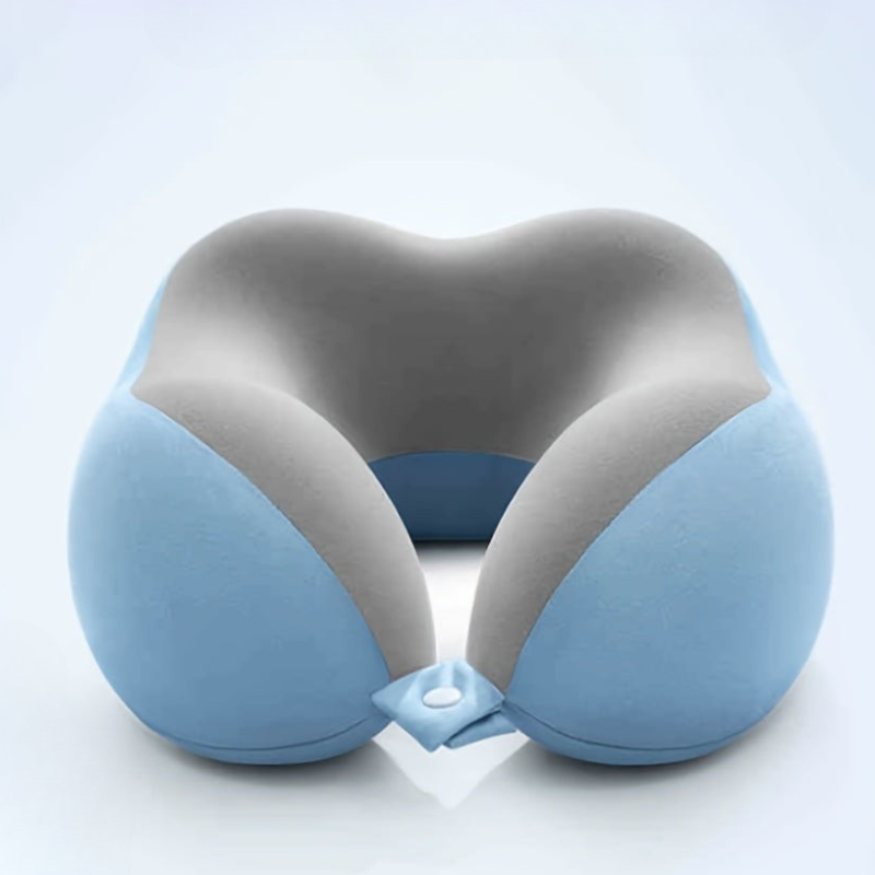 Travel Neck Pillow with Memory Foam Washable Cover