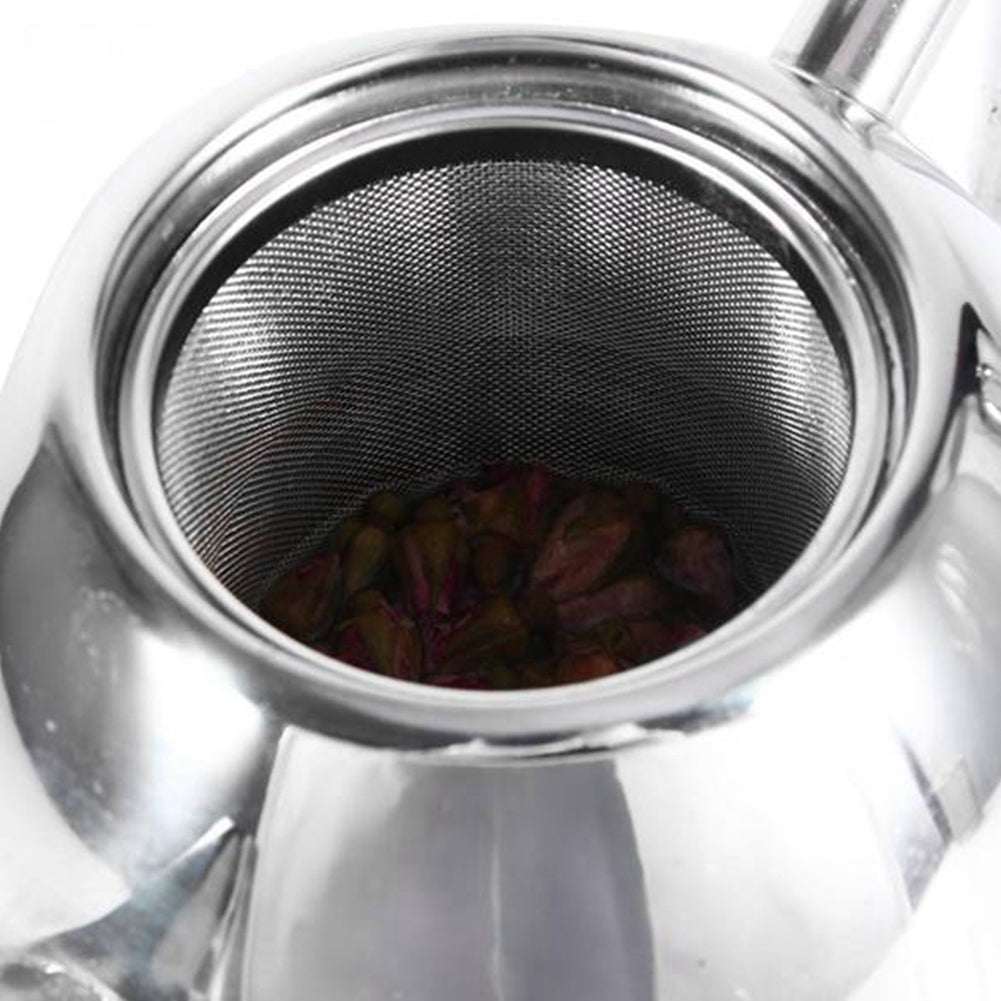 Tea Kettle, Removable Mesh Filter, Narrow Spout, Vented Lid