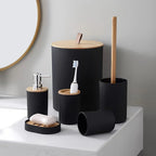 6-Piece Bathroom Set - Modern Accessories for a Stylish, Organized Space 0