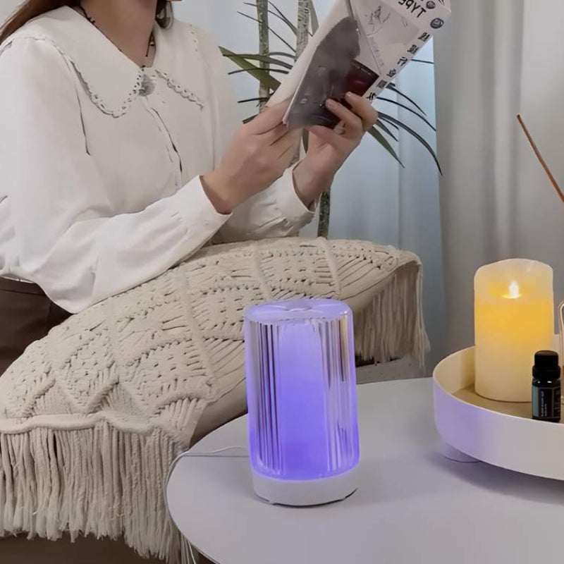 LED Aroma Diffuser Humidifier 7 Color USB Clear Plastic Shell 3