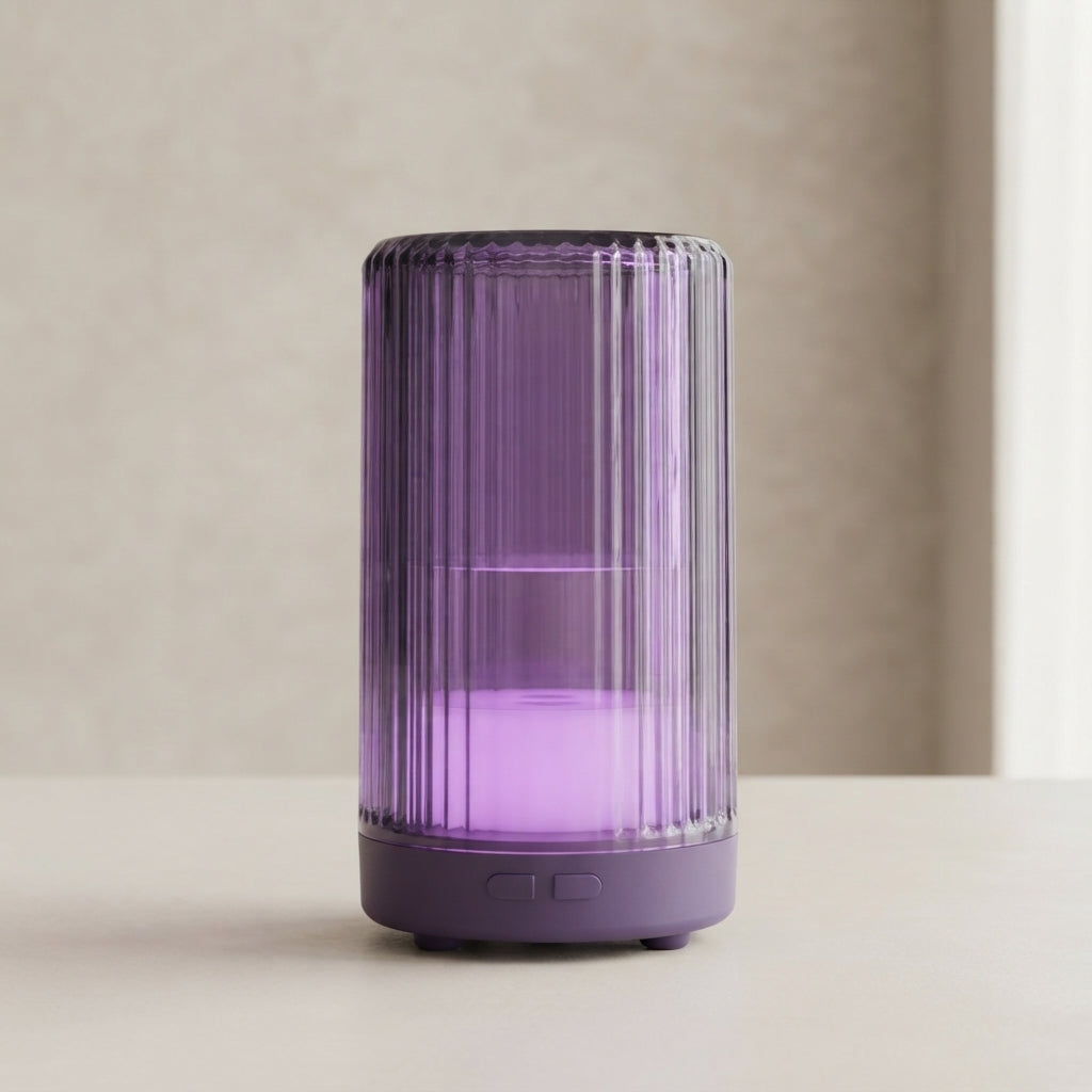 LED Aroma Diffuser Humidifier 7 Color USB Clear Plastic Shell 2