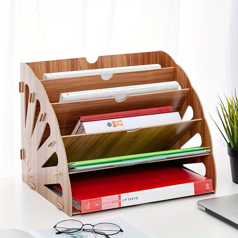 A4 Desk Organizer - 5-Tier Desktop Storage for Stylish Efficiency 6