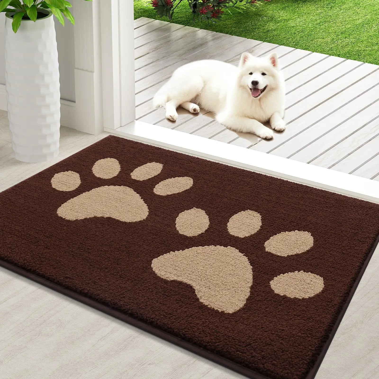 Absorbent Dog Mat - Quick Drying Microfibres with Non-Slip Backing 2