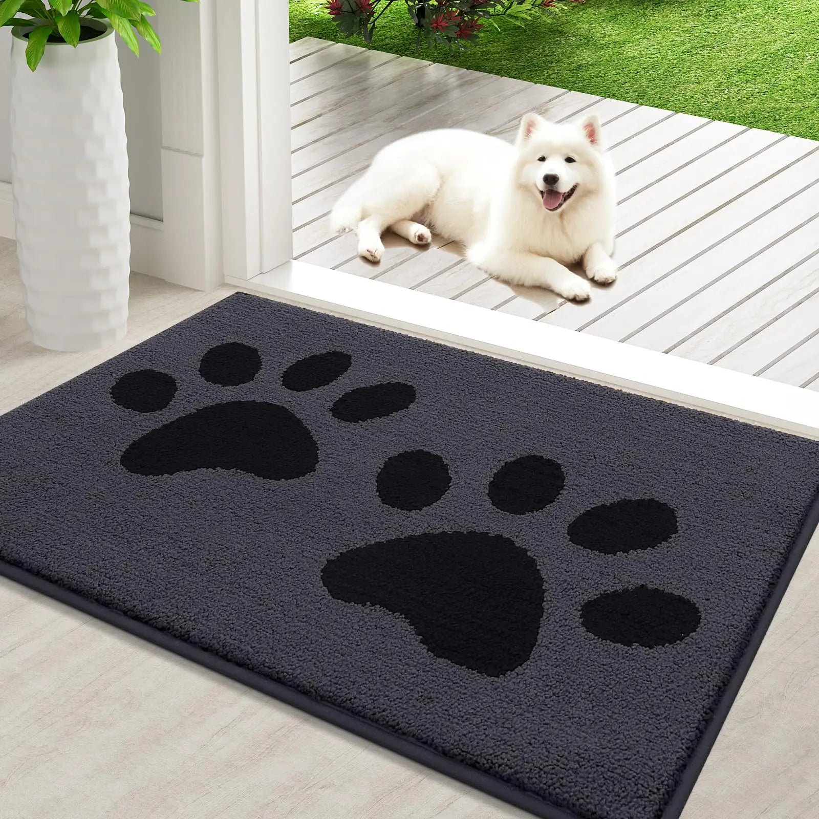 Absorbent Dog Mat - Quick Drying Microfibres with Non-Slip Backing 4