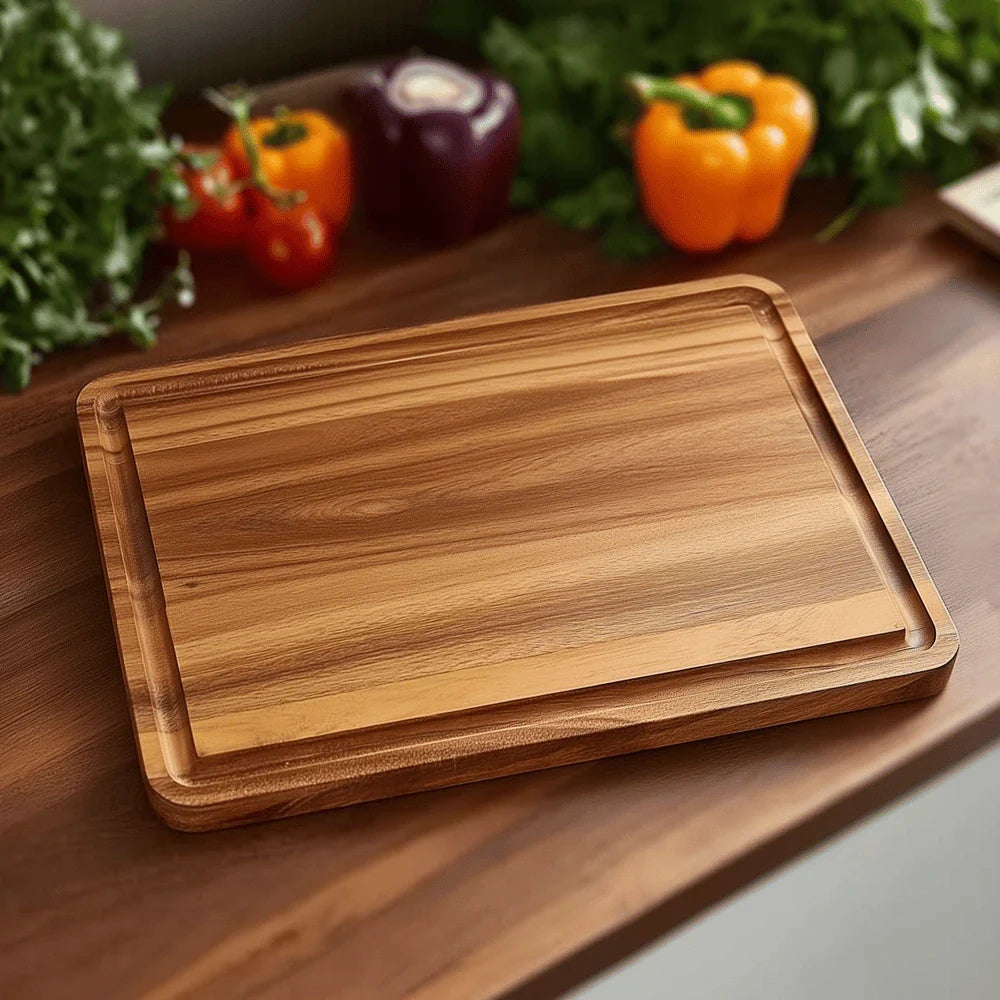 Acacia Wood Cutting Board - Durable Large Butcher Block for Chopping 1