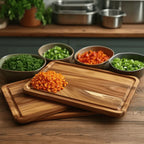 Acacia Wood Cutting Board - Durable Large Butcher Block for Chopping 2