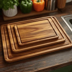 Acacia Wood Cutting Board - Durable Large Butcher Block for Chopping 3