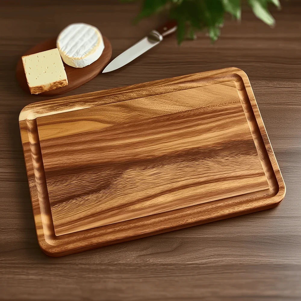 Acacia Wood Cutting Board - Durable Large Butcher Block for Chopping 4