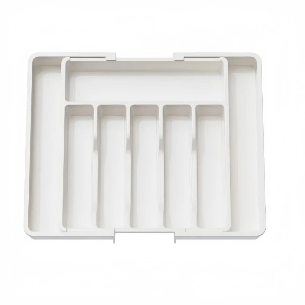 Adjustable Kitchen Drawer Organizer - Space-Saving 8-Compartment Design 1