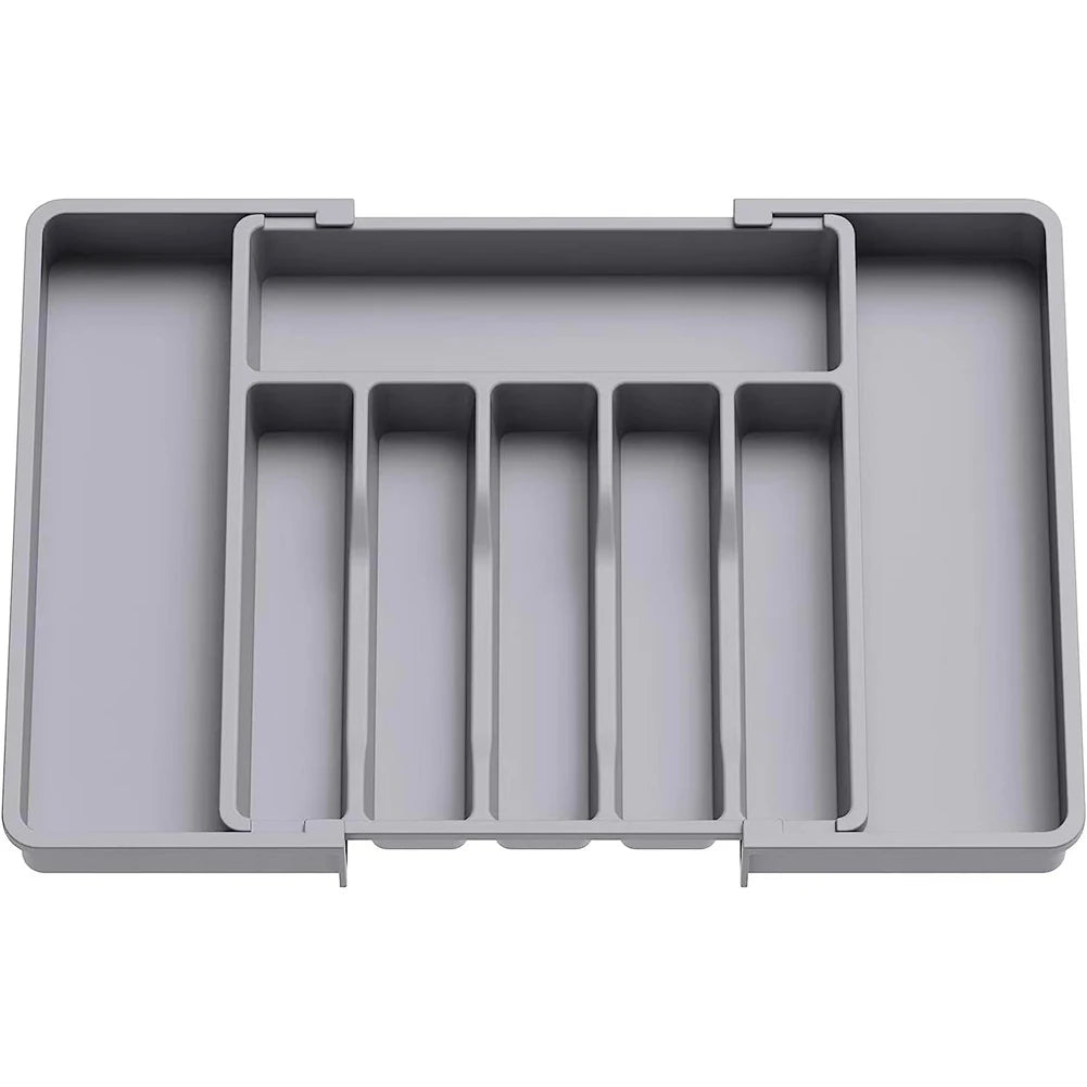 Adjustable Kitchen Drawer Organizer - Space-Saving 8-Compartment Design 2