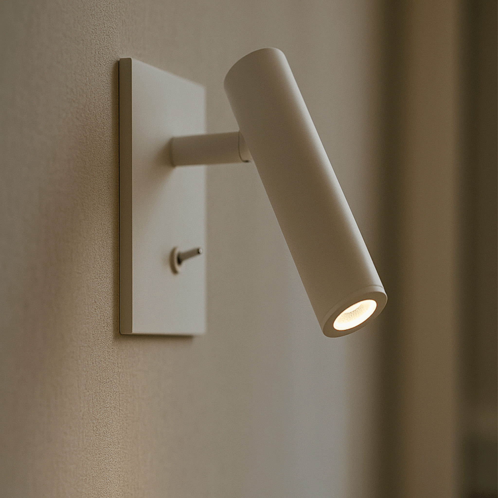 Adjustable LED Wall Lamp with Knob Switch – Modern Minimalist Wall Sconce Lighting for Home Décor, Warm White Illumination 0