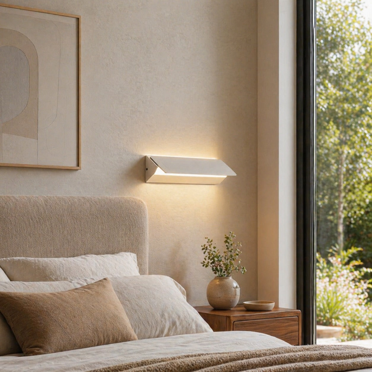 Adjustable LED Wall Sconce - Modern Aluminum Light with Customizable Angle 0