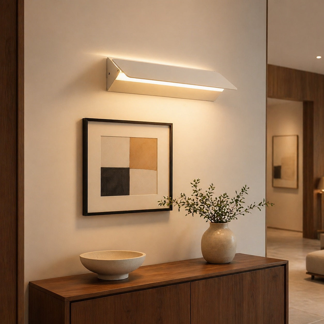Adjustable LED Wall Sconce - Modern Aluminum Light with Customizable Angle 1