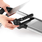 Adjustable Stainless Steel Mandoline Slicer with Safety Guard and Cut-Resistant Gloves – Best Veggie Slicer for Precision Cutting 6