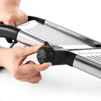 Adjustable Stainless Steel Mandoline Slicer with Safety Guard and Cut-Resistant Gloves – Best Veggie Slicer for Precision Cutting 7