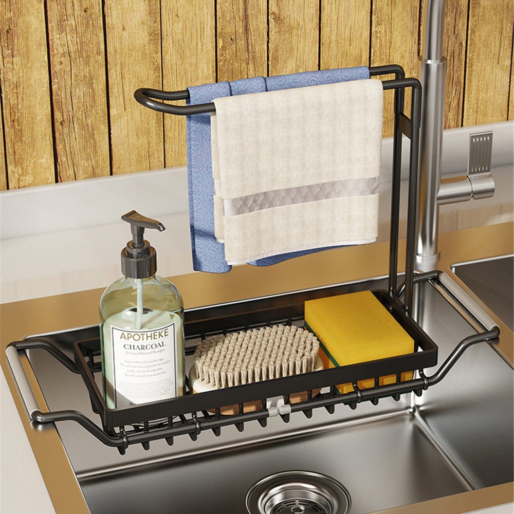 Adjustable Under Sink Organizer - Space-Saving Kitchen Sink Caddy 0