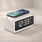 Alarm Clock LED Display Qi Wireless Charging ABS Plastic  1