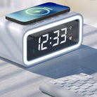 Alarm Clock LED Display Qi Wireless Charging ABS Plastic  2
